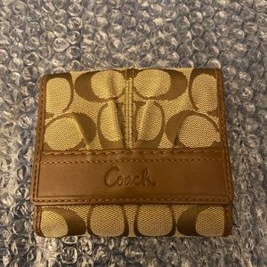 Double sided coach snap wallet